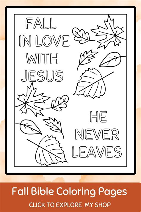 Christian Fall Coloring Pages For Kids