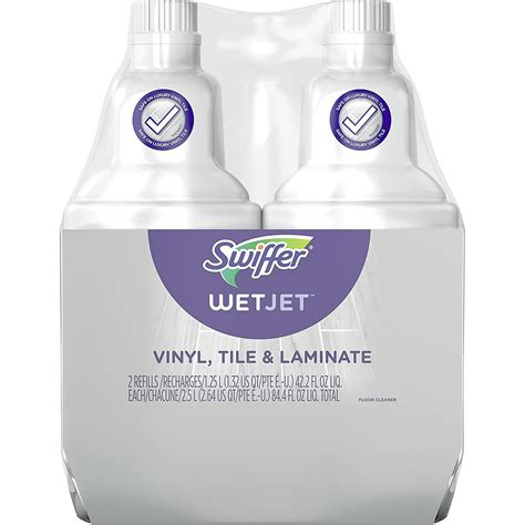 Swiffer WetJet Multi-Purpose Floor Cleaner, Vinyl, Tile & Laminate, 1 ...