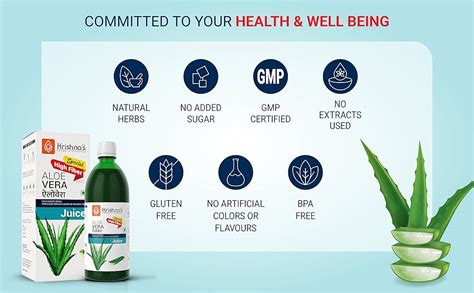 KRISHNA'S HERBAL & AYURVEDA Premium Aloe Vera High Fiber Juice-1000 Ml ...