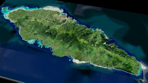 Upolu island samoa full 3d model terrain 3D model | CGTrader