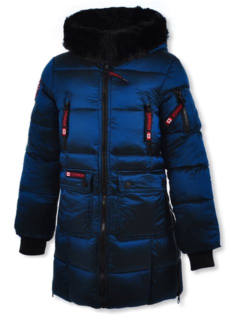 Buy Canada Weather Gear Girls' Long Puffer Jacket - peacoat, 14 - 16 ...
