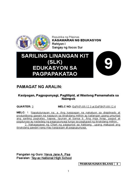 Image result for ESP 9 Quarter 3 Module 10