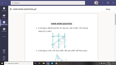 In the figure AB parallel to CD ad CD parallel to EF. Also EA ...