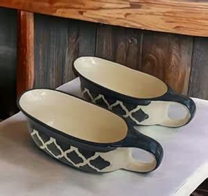 MADARKS Ceramic Serving Bowl for Curry, Dal, Raita & Sauces - Grey, 2 ...