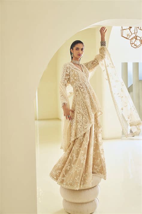 High-Low Dori Sharara Set – Seema Gujral