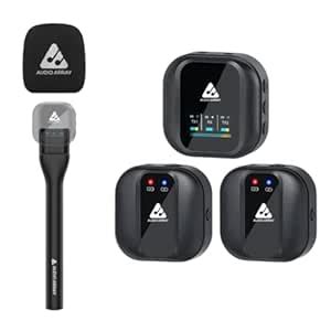 Audio Array AWB-01 Wireless Mics AM-W10 & Handheld Interview Adapter AA ...