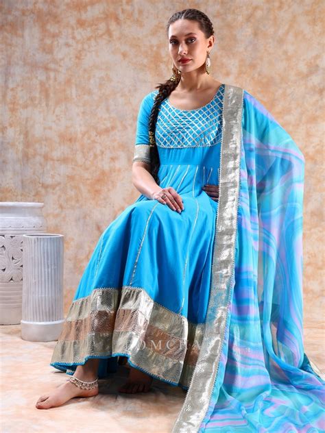 DIL KASH BLUE ANARKALI – Pomcha Jaipur