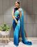 Blue Silk Ready To Wear Saree – Sareewave