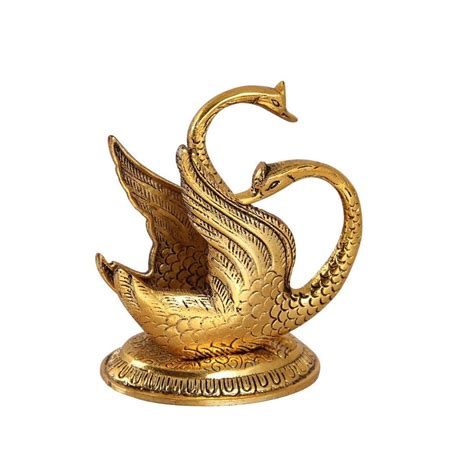 Buy Handicrafts Paradise Antique Swan Shaped Aluminium Metal Napkin ...