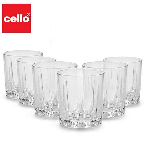 AM5690 Cello Estonia Glass Tumbler - 360ml - 6 pcs set – Amd-Deodap