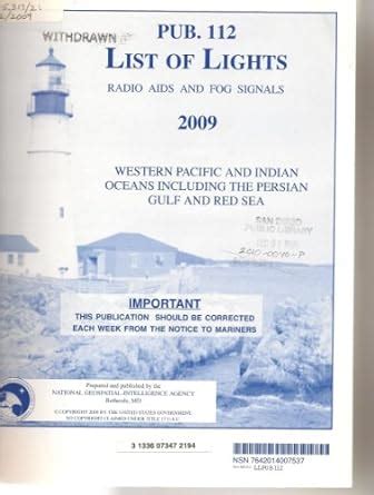 List of Lights 112:2009 Radio Aids and Fog Signals-Western Pacific and ...