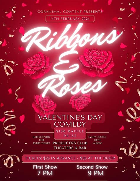 Ribbons & Roses - Valentine’s Day Comedy, Producers Club Theaters, New ...