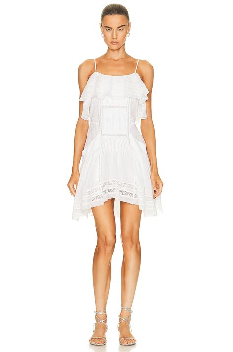 Isabel Marant Etoile Moly Sleeveless Dress in White | FWRD