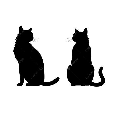 Black Cats Silhouette, Black Cat, Black, Cat PNG Transparent Image and ...