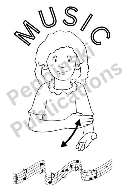ASL Play Activities Coloring Pages | Early Language Early, American ...