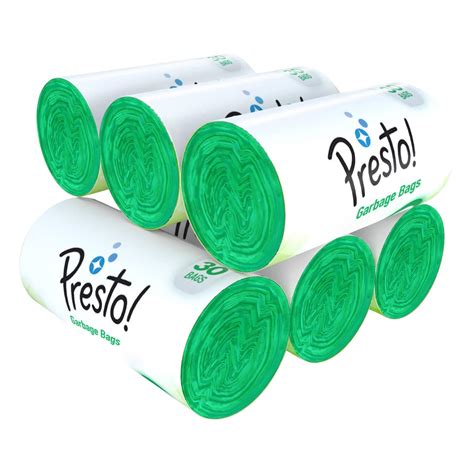 Buy Amazon Brand - Presto! Garbage Bags | Medium | 180 Count | 30 Bags X 6 Rolls | 19 X 21 ...