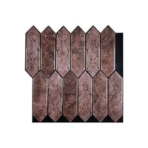 MOSAICOWALL Hexagon Peel and Stick Wall Tile | Kitchen Backsplash Tiles ...