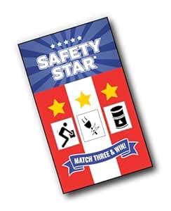 Safety Star Generic Scratcher Cards - Pack of 110 (30 Winning / 80 Non ...