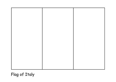 Italy Flag Coloring Page