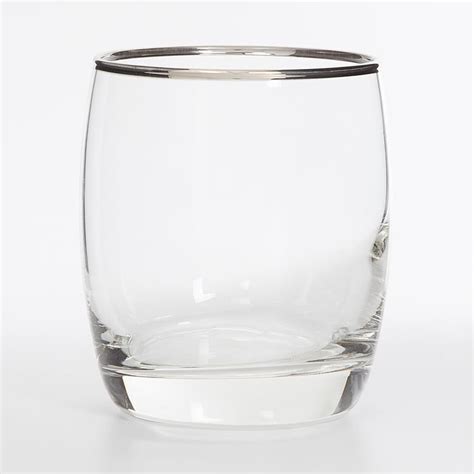 Buy OCEAN 6-piece Platinum Rimmed Ivory Rock Water Glass set- 320 ml ...