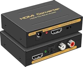 1Goal HDMI to HDMI + SPDIF + RCA L/R Audio Splitter Extractor Converter ...