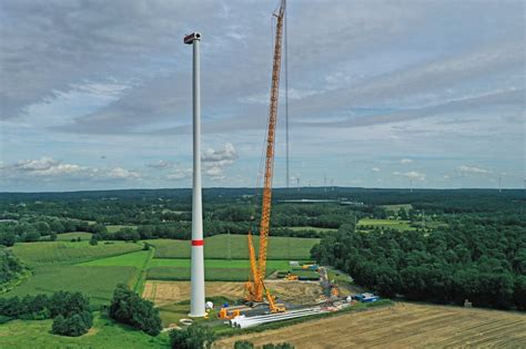 Erstes Windrad "Große Heide" Wulfen wächst weiter - Dorsten.live!