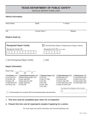 Fillable Online dps texas texasdeptofpublicsafety form vie 7 Fax Email ...