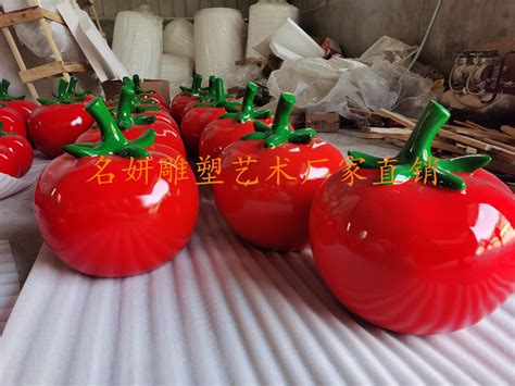 大棚种植基地标志标识玻璃钢圣女果西红柿雕塑定制厂家_深圳港城雕塑-站酷ZCOOL