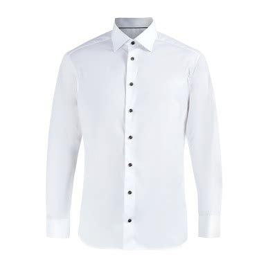 Buy Eton Men White Contrast Button Slim Fit Shirt for Men Online | The ...