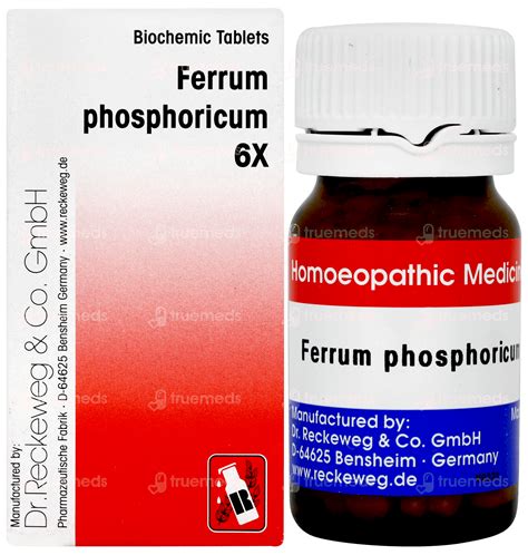 Dr Reckeweg Ferrum Phosphoricum 6x Biochemic Tablet 20 Gm - Uses, Side ...