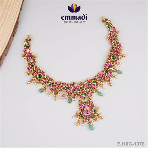Yogindra Kundan Multi Necklace – Emmadi Silver Jewellery