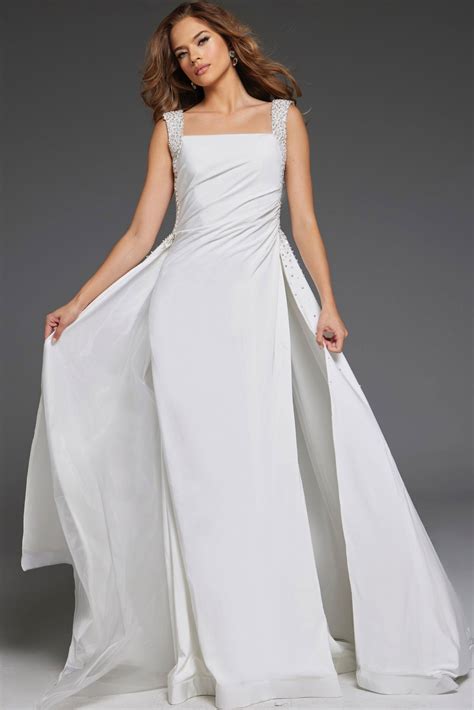 Floor Length White Gown