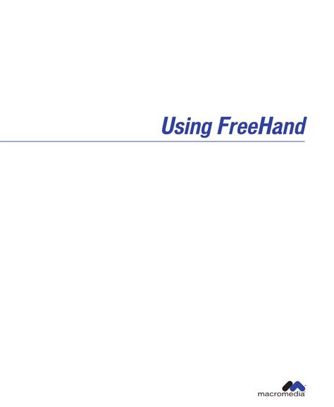 MACROMEDIA FREEHAND 10-USING FREEHAND USE MANUAL Pdf Download | ManualsLib