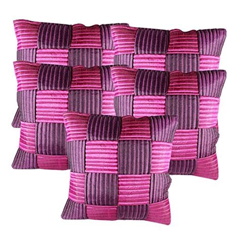 Buy 12 x 12 inch ROTOMAX Slik Cushions Cover Set of 5 Pcs With Zipper ...