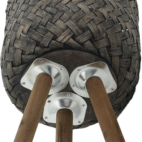 Sagebrook Home Round 11.5-in W x 23-in H Multiple Colors/Finishes Wood ...