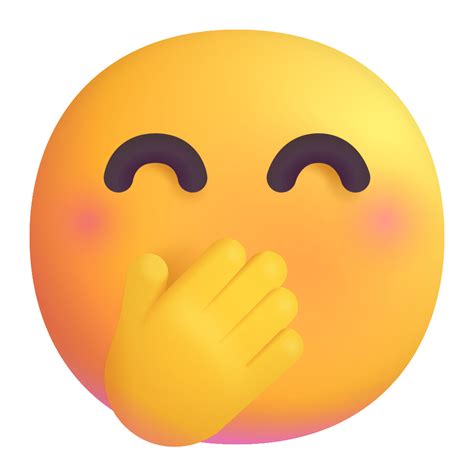 Hand Over Mouth Emoji