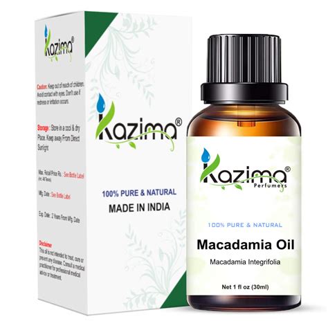 Buy KAZIMA Macadamia Cold Pressed Carrier Oil - 100% Pure Natural ...