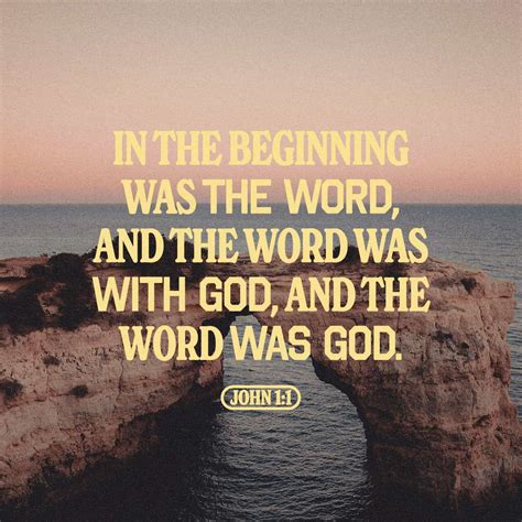 John 1:1-3 In the beginning, the Word was already there. The Word was ...