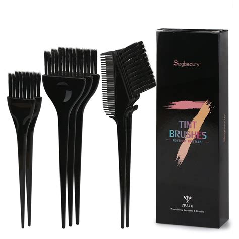 7pcs Feather Bristles Hair Color Brushes on Hair Dye, DIY/Professional ...