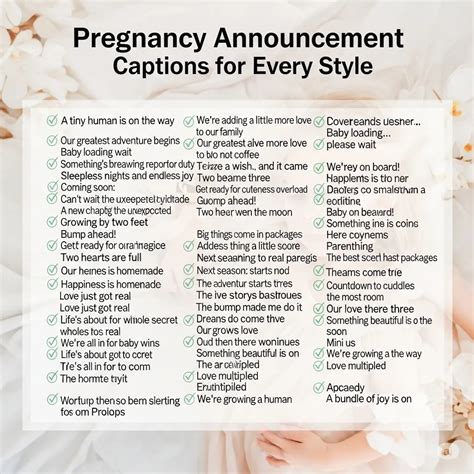 400+ Pregnancy Announcement Captions for Every Style 2025