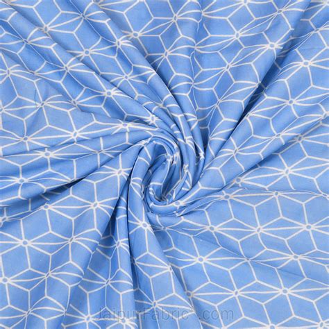 Geometricity Blue Single Bed Dohar Blanket – JaipurFabric®