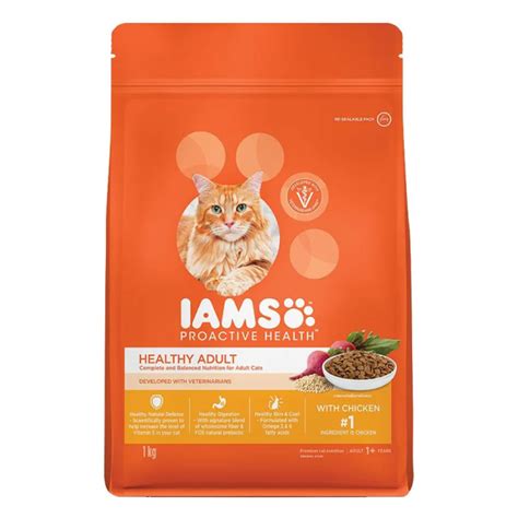 Buy IAMS Adult Cat Food 1kg Online India | Chicken Diet