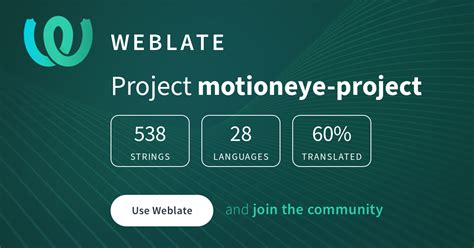motioneye-project @ Hosted Weblate