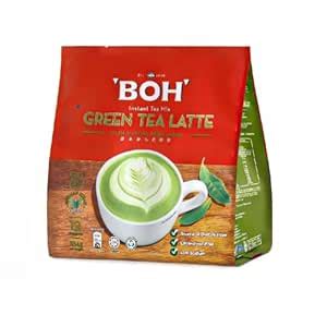 Malaysia BOH Green Tea Latte with Matcha from Japan, Instant Tea Mix ...