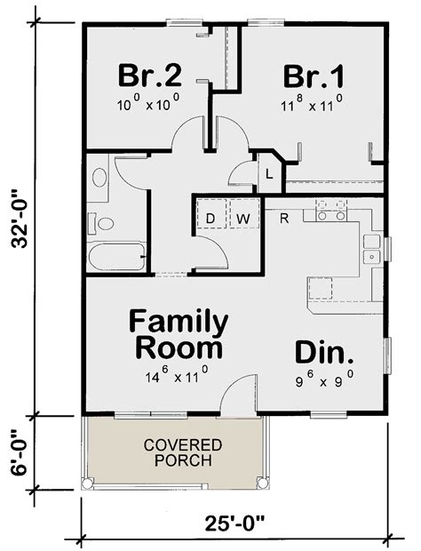 800 Square Feet 2 Bedroom House Plans - House Plans