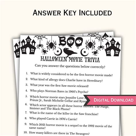 Halloween Movie Trivia Adults at Rachel Vance blog