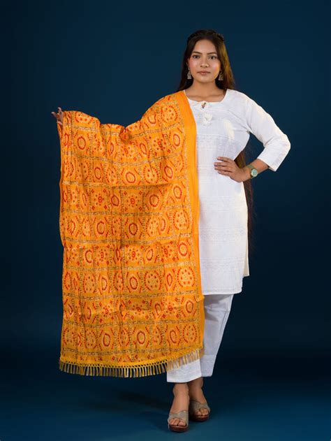 KcPc New Chinon Silk Bandhani Print Dupatta – KcPc Bandhani