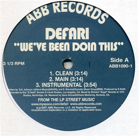 Defari ""We've Been Doin This"" b/w ""Congratulations"" 12: Amazon.in ...