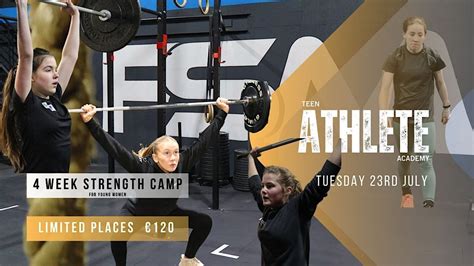 JULY Teen Girls Summer Strength Camp 4 Weeks, FSM Bray, 23 July to 17 ...