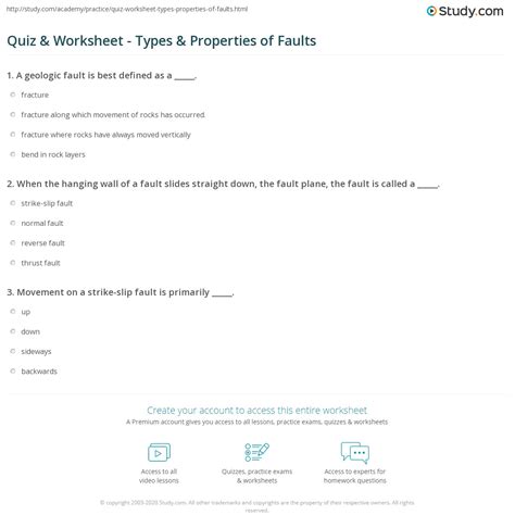 Image result for Modeling Faults Worksheet